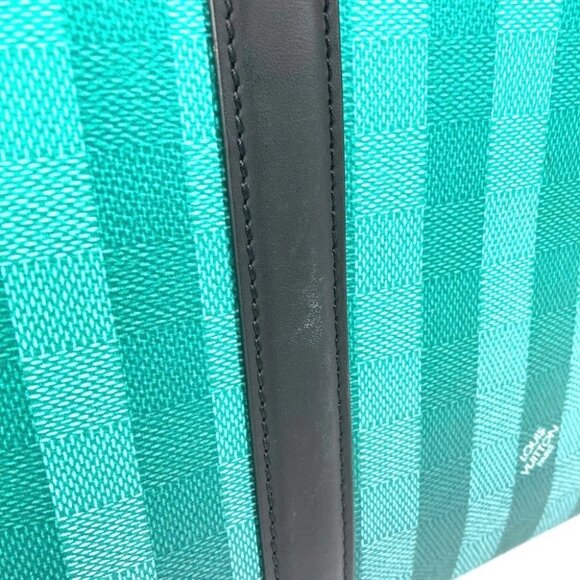 LOUIS VUITTON M59919 damier stripe Weekend Tote PM Hand Bag Tote Bag - Picture 11 of 16